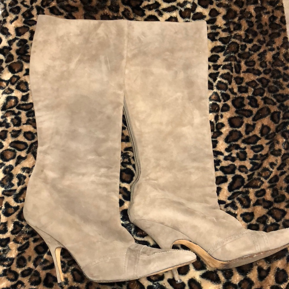 MANOLO BLAHNIK suede high boots. AUTHENTIC.
